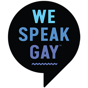 we speak gay logo
