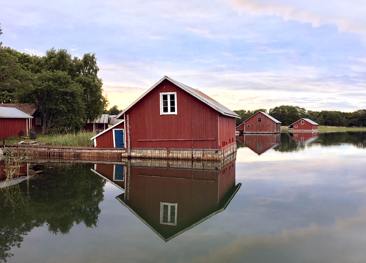 Boathouse in the Finnish archipelago